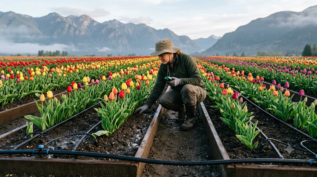 tulip farming