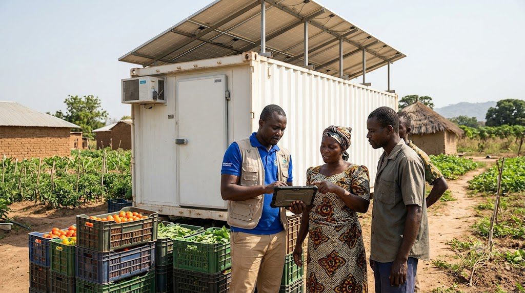 solar-powered cold storage for farmers