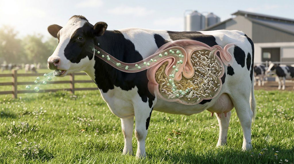 methane-reducing feed additives for cattle