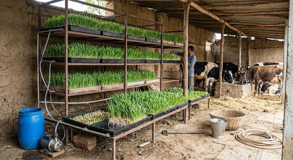 Hydroponic fodder production