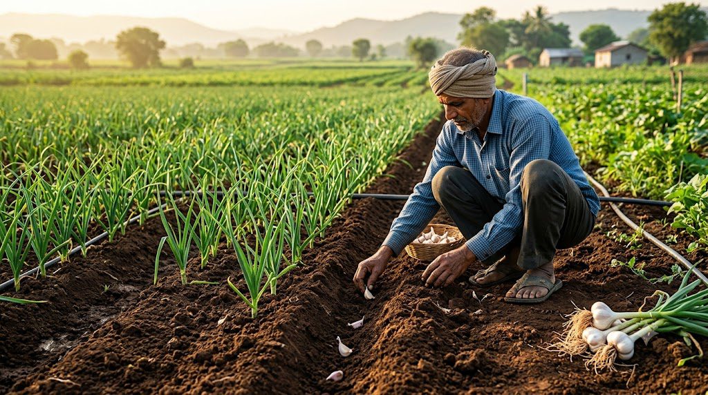 garlic farming