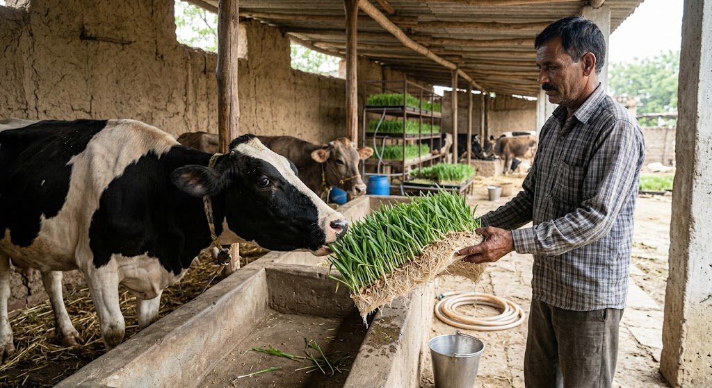 Hydroponic fodder production