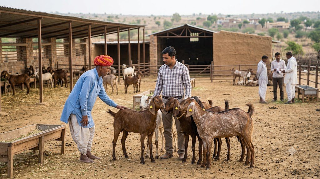 goat farming in India